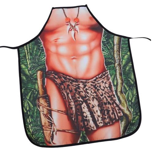 3D Funny Aprons Sexy Muscle Man & Women Apron Dinner BBQ Party Cooking Apron Adu