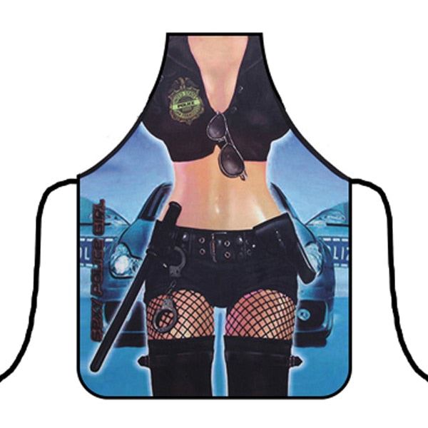 3D Funny Aprons Sexy Muscle Man & Women Apron Dinner BBQ Party Cooking Apron Adu
