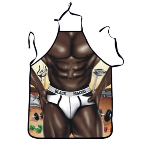 3D Funny Aprons Sexy Muscle Man & Women Apron Dinner BBQ Party Cooking Apron Adu