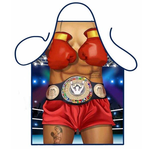 3D Funny Aprons Sexy Muscle Man & Women Apron Dinner BBQ Party Cooking Apron Adu