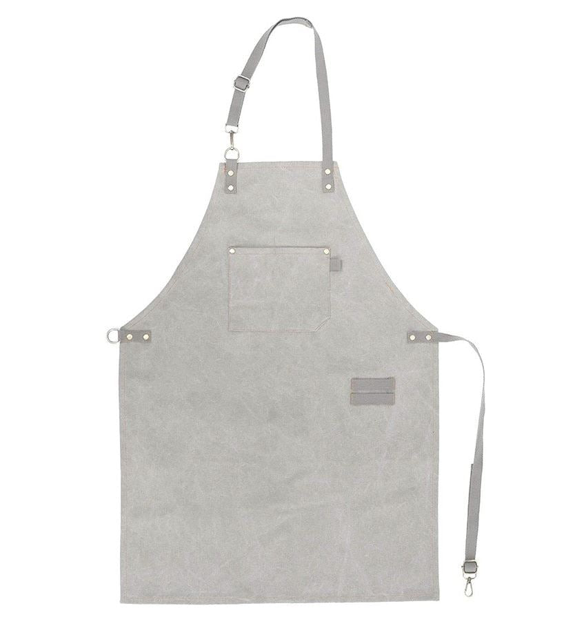 2021 New Thick Canvas Unisex Apron Bib Chef Kitchen Aprons for Women Men Coffee