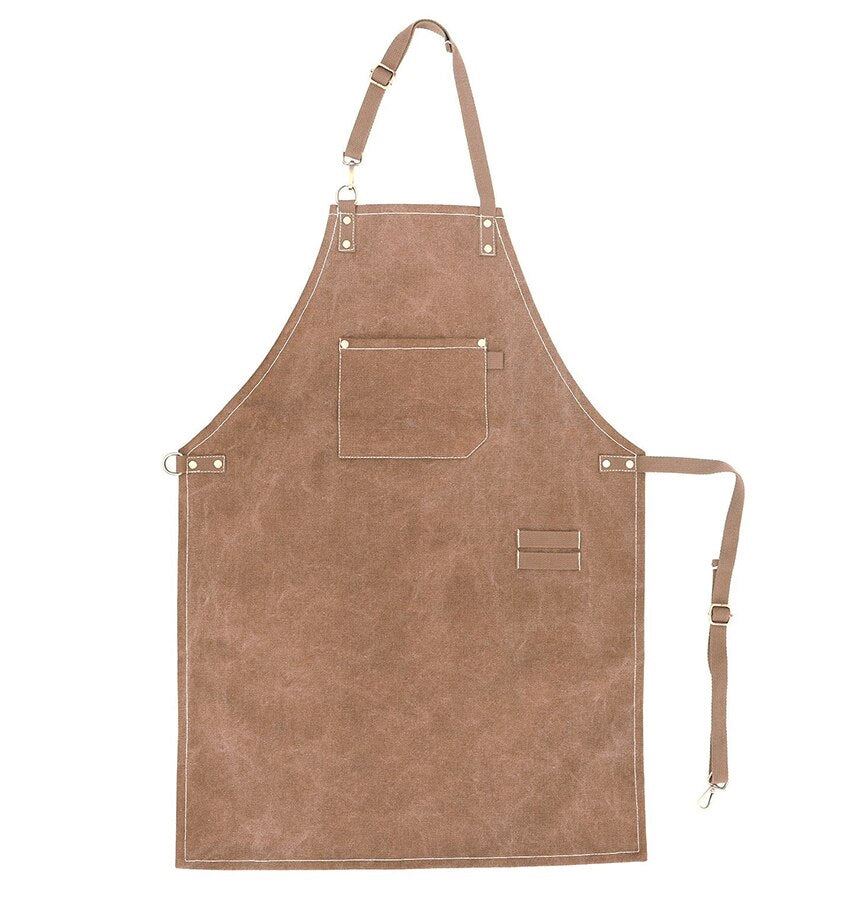 2021 New Thick Canvas Unisex Apron Bib Chef Kitchen Aprons for Women Men Coffee