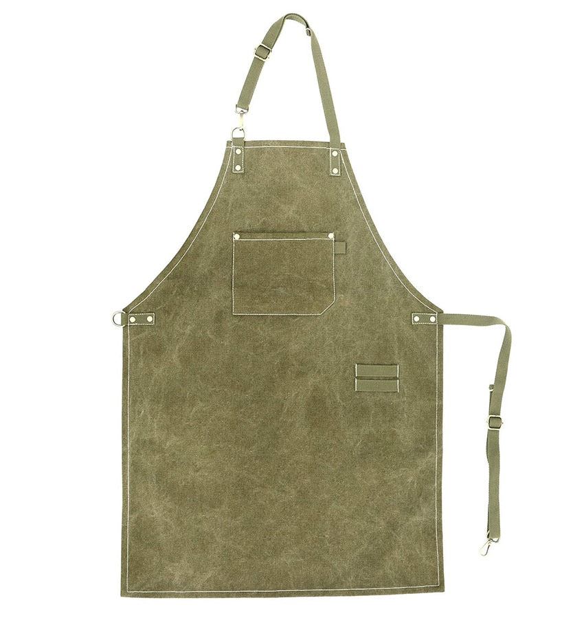 2021 New Thick Canvas Unisex Apron Bib Chef Kitchen Aprons for Women Men Coffee