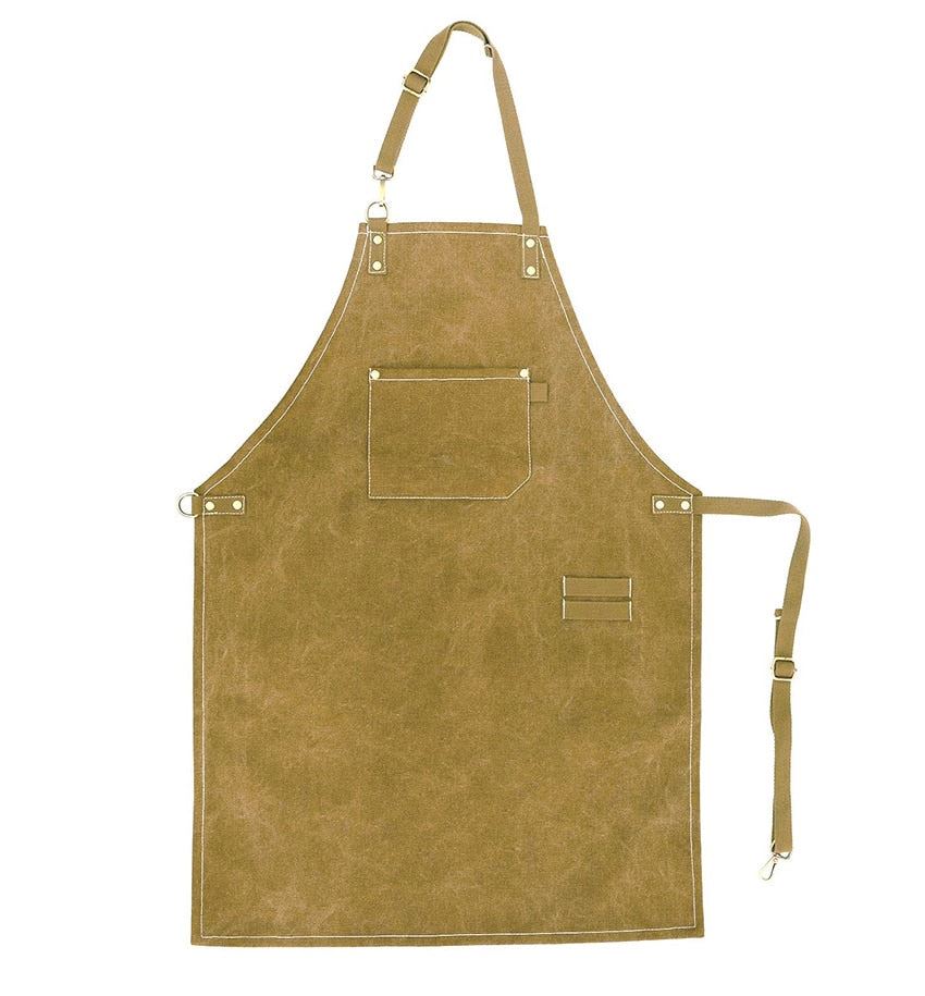 2021 New Thick Canvas Unisex Apron Bib Chef Kitchen Aprons for Women Men Coffee