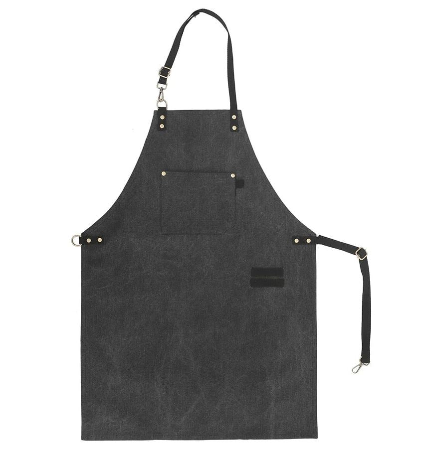 2021 New Thick Canvas Unisex Apron Bib Chef Kitchen Aprons for Women Men Coffee
