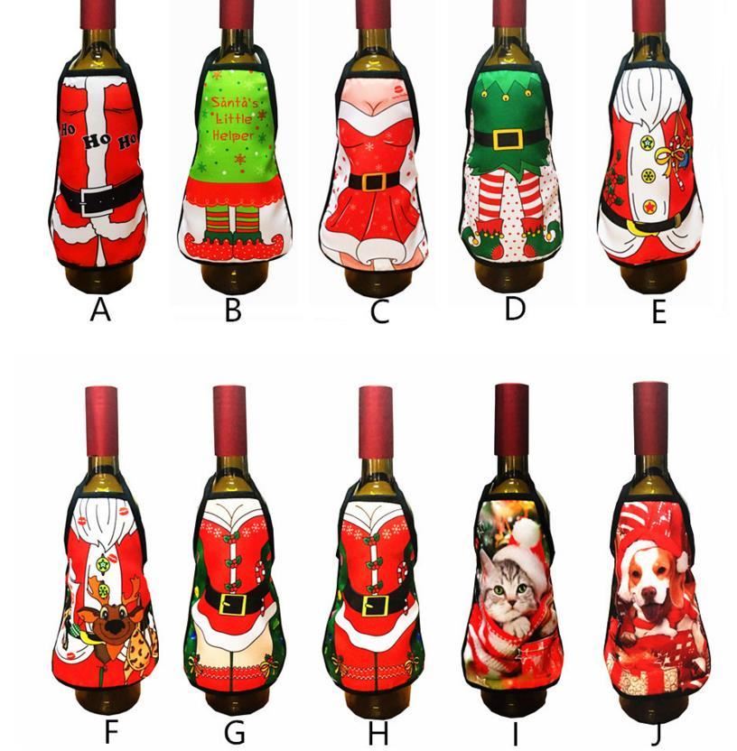 Mini Wine Bottle Apron Cover Birthday Wedding Anniversary Christmas Funny Gift