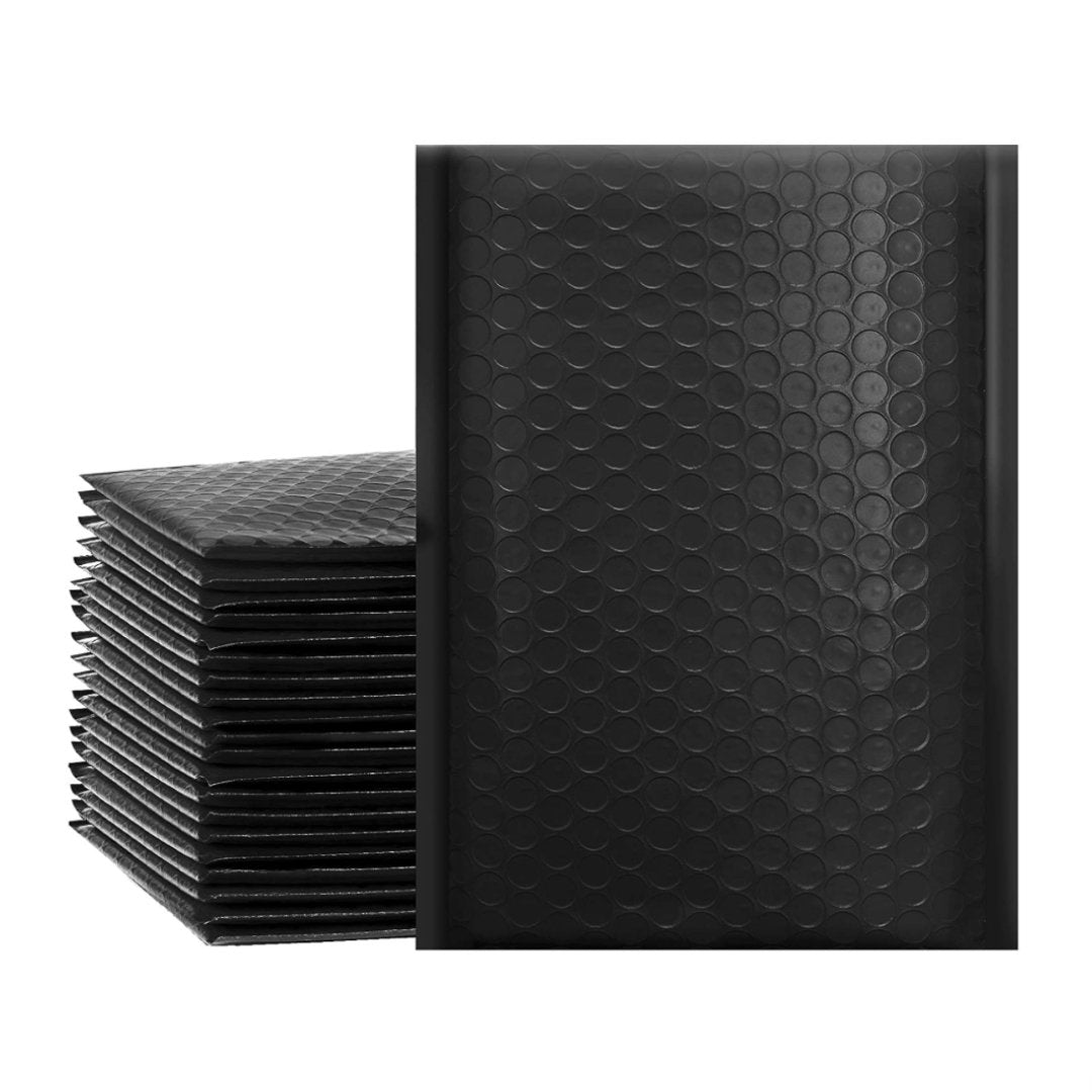 Black 6 x 10 Bubble Mailers - 50pc