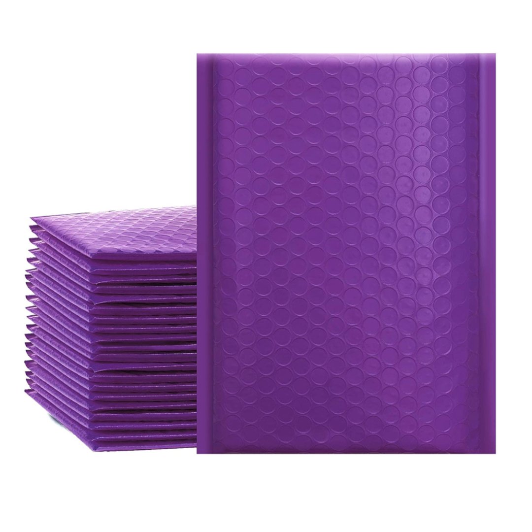 Purple 6 x 10 Bubble Mailers - 50pc