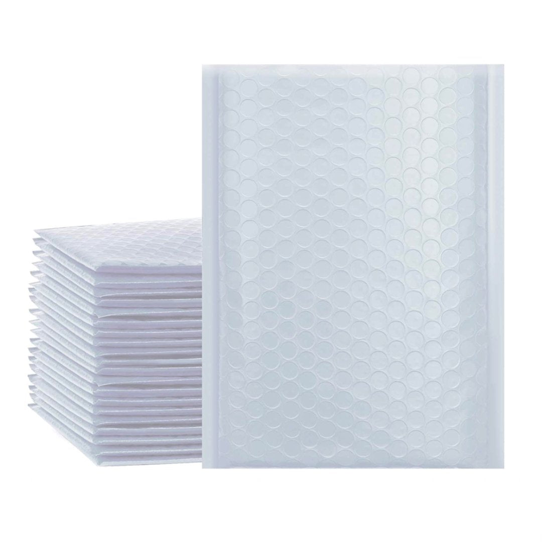 White 6 x 10 Bubble Mailers - 50pc