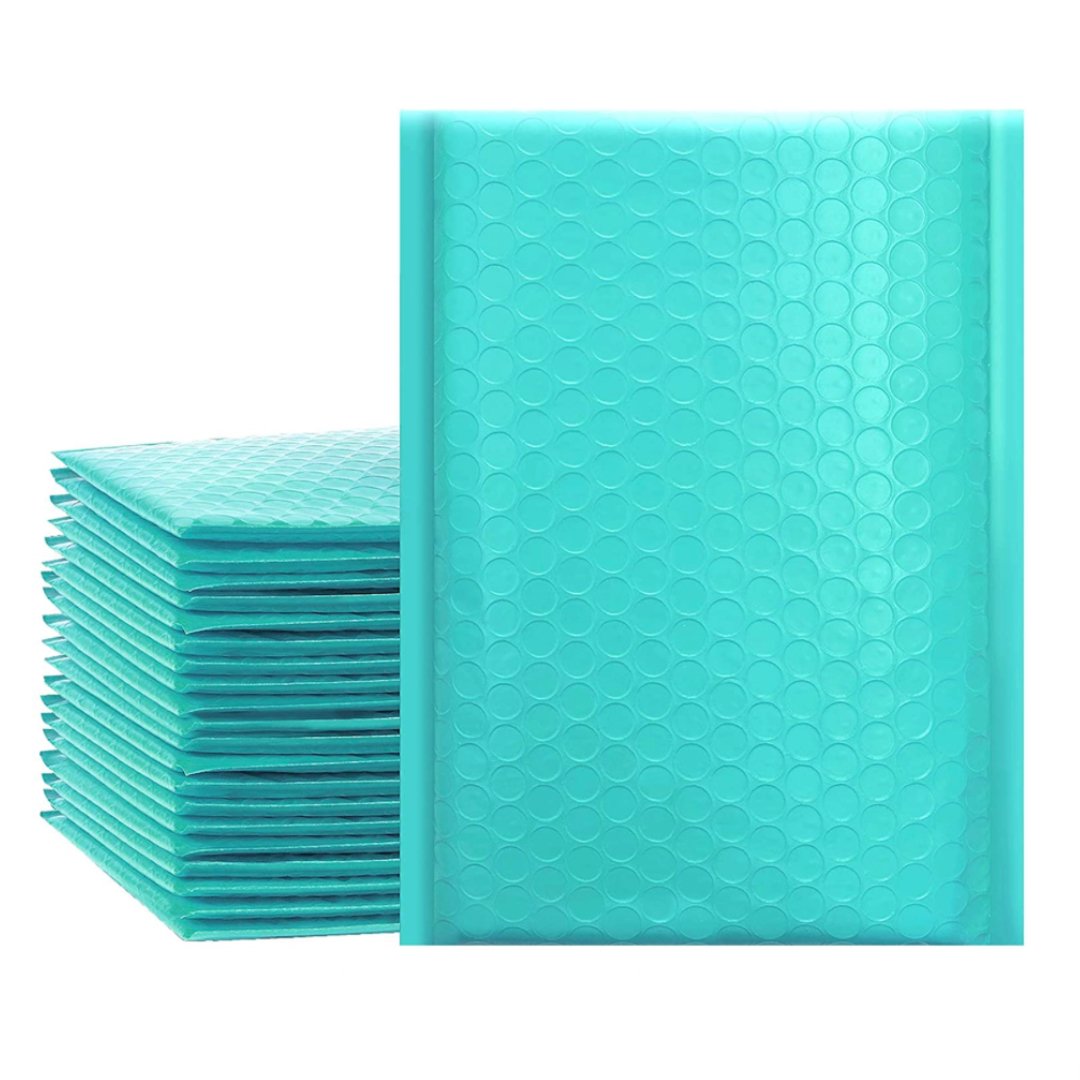 Teal 6 x 10 Bubble Mailers - 50pc
