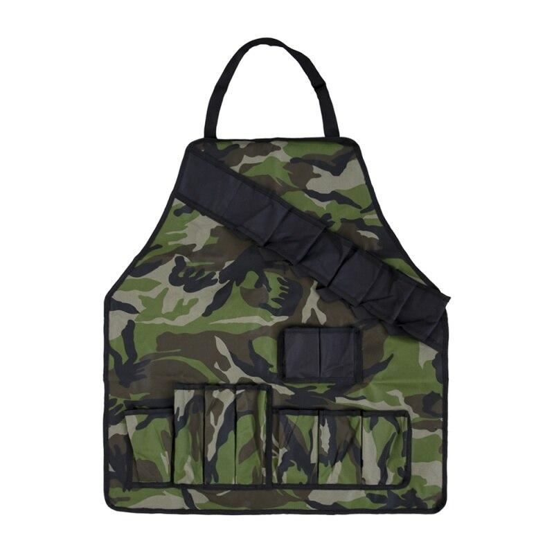 Camouflage Outdoor Barbecue Picnic Apron Multi-function Waterproof BBQ Grill Bee