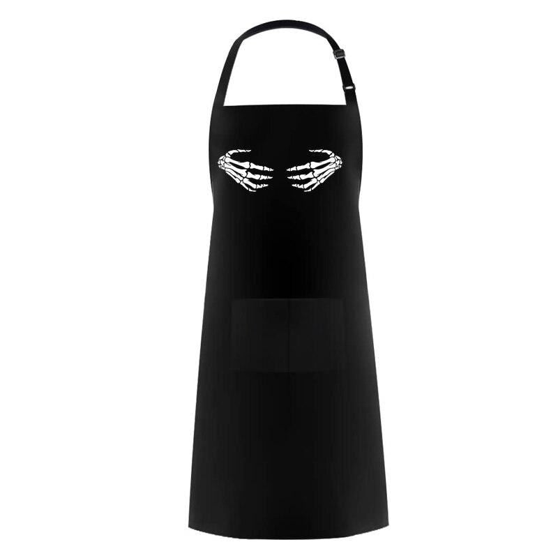 Funny Halloween Skeleton Hands Cooking Apron family friend BBQ party dinner deco