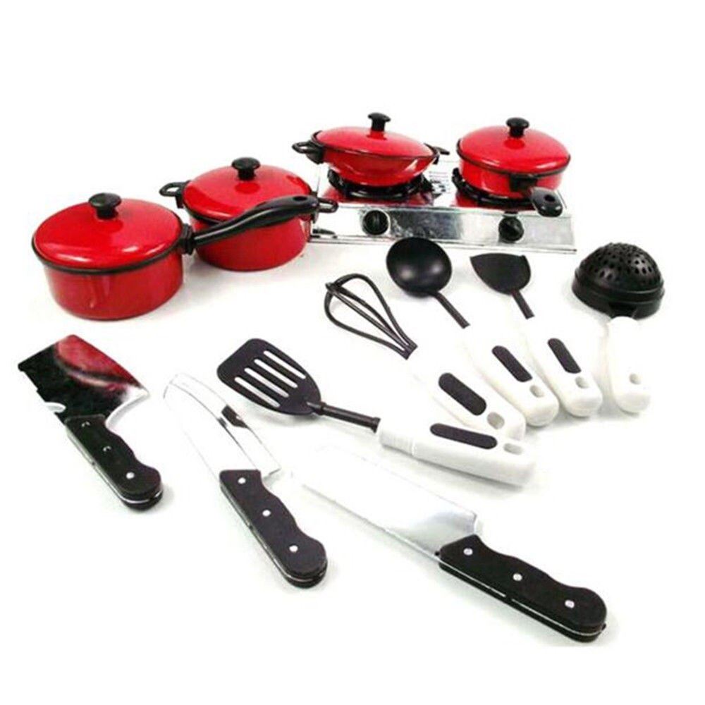 Fashion Newest Hot 13PCS Toddler Girls Baby Kids Play House Toy Kitchen Ute