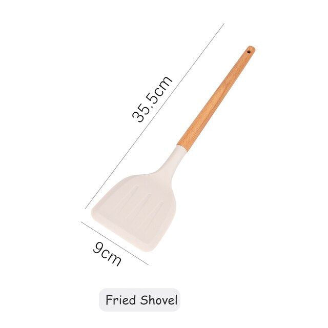 Kitchen Cookware Silicone Kitchenware Non Stick Cooking Pot Gadget Spatula Ladle