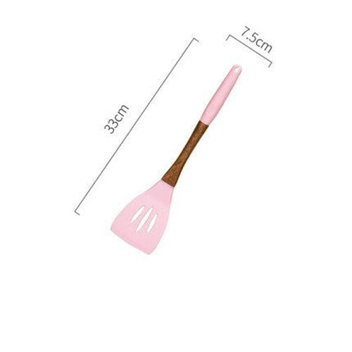 Pink Cooking Tools Set Premium Silicone Kitchen Cooking Utensils