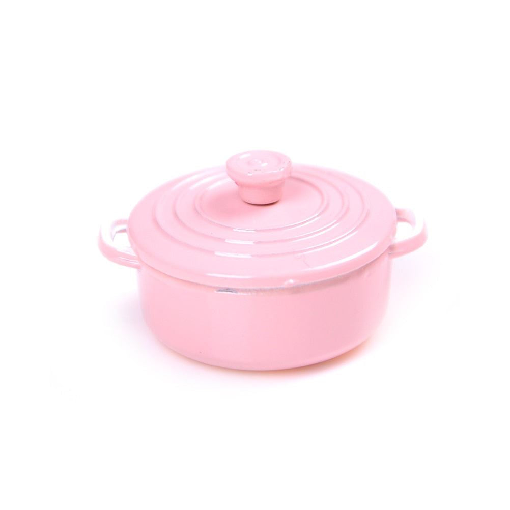 Dollhouse Miniature Kitchen Utensils Cooking Ware Mini Pot Boiler Pan 1:12