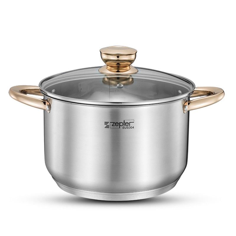 Cooking Pots and Pans Induction Casseroles Frypan Saucepan Inox Set Cookware U