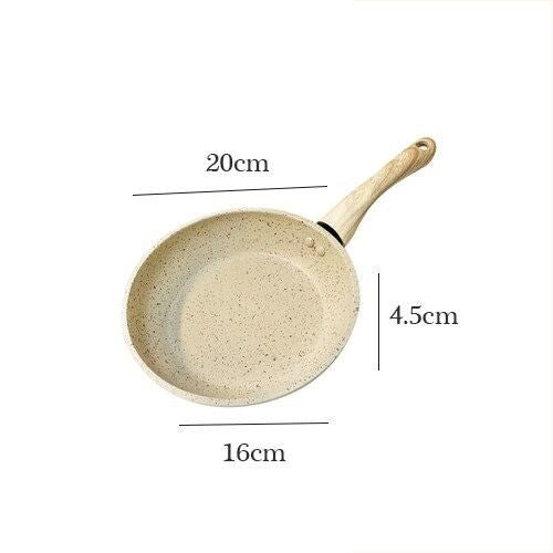 Medical Stone Non-stick Skillet Frying Pan Induction Cooker Wok Cooking Pot with