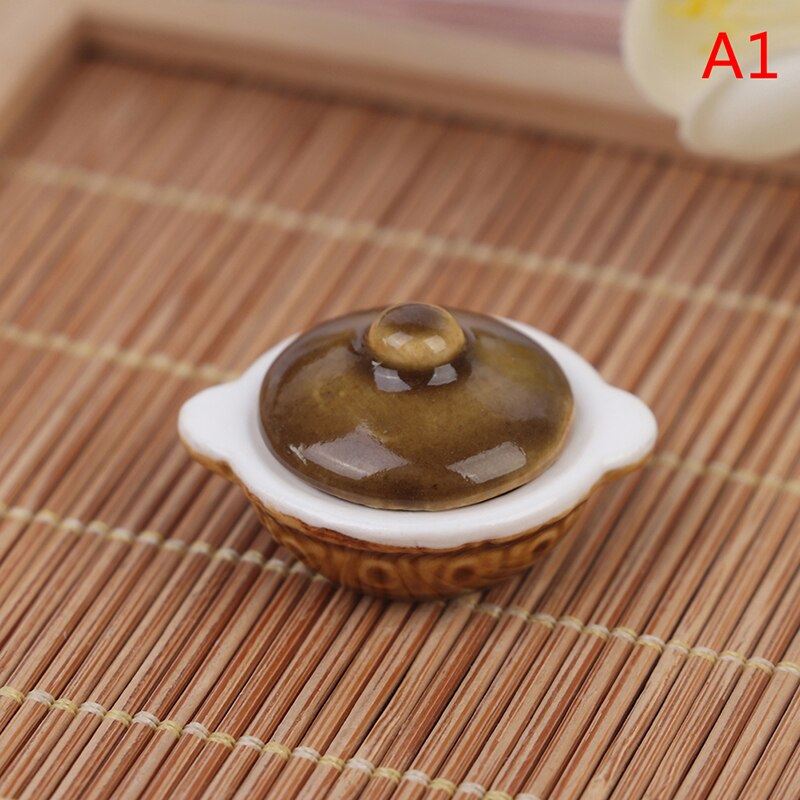 Dollhouse Miniature Kitchen Utensils Cooking Ware Mini Pot Boiler Pan Doll