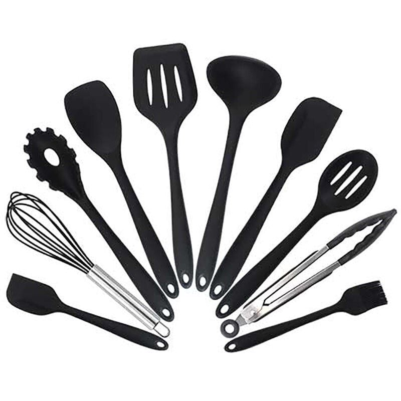 Cooking Tools Set Premium Silicone Kitchen Cooking Utensils Set 10pcs