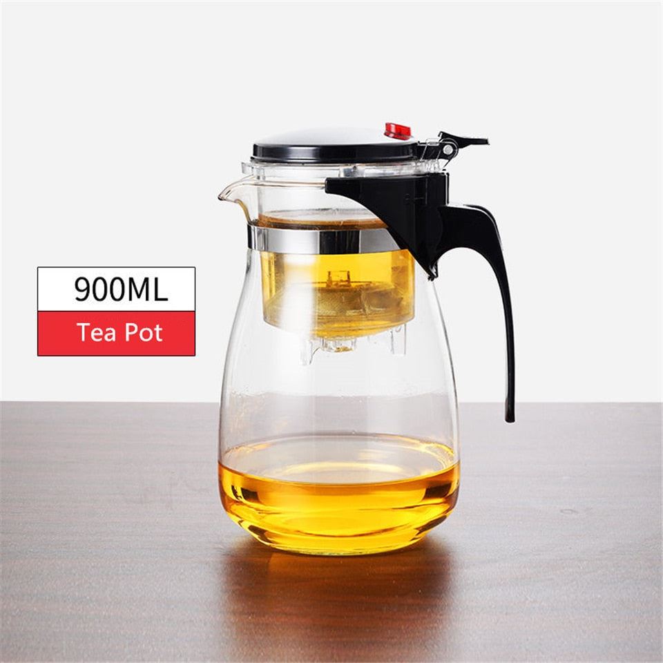 Tea Pots Heat Resistant Glass Tea Pot Tea Infuser Chinese Kung Fu Tea Set Kettle