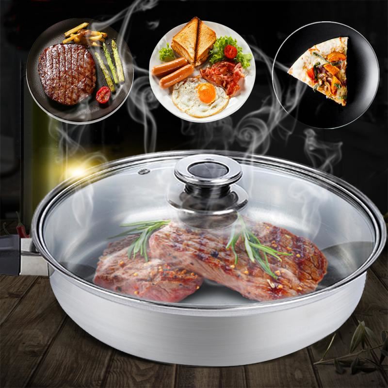 Stainless Steel Cookware Set Fry Pots Pans Saucepan Casserole Cooking Saute Stea