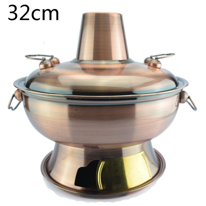 Sanqia 3.5l stainless steel hot pot chafing dish Beijing traditional charcoal ho