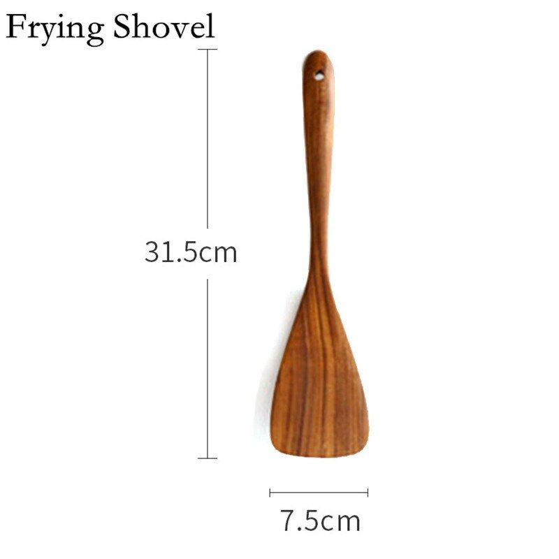 Teak Natural Wood Tableware Spoon Colander Spoon Special Nano Soup Skimmer Cooki