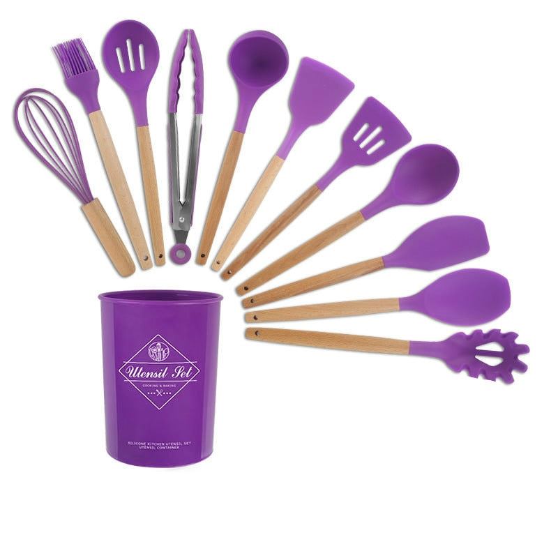 Cooking Tools Set Kitchen Utensils Set Kitchenware Silicone Non-stick Sp