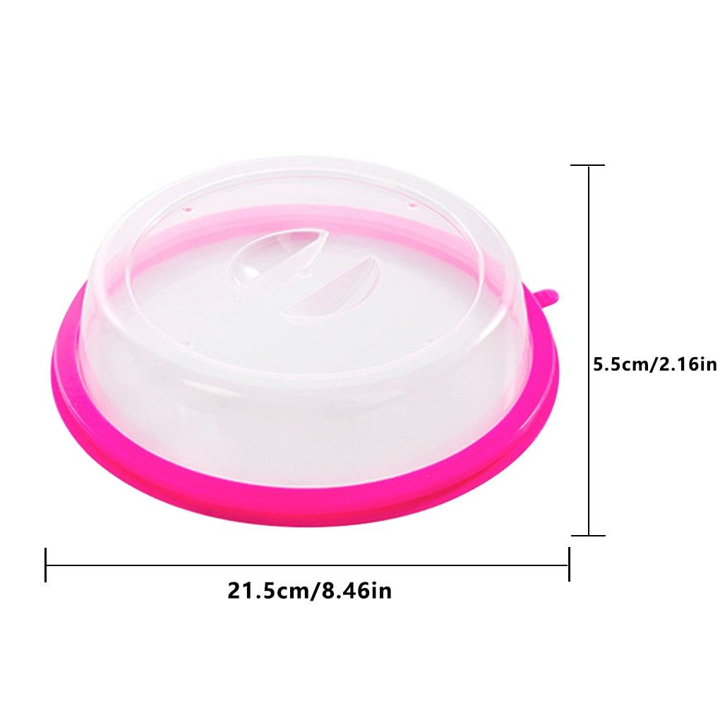Professional Microwave Food Anti-Sputtering Cover With Handle Heat Resistant Lid