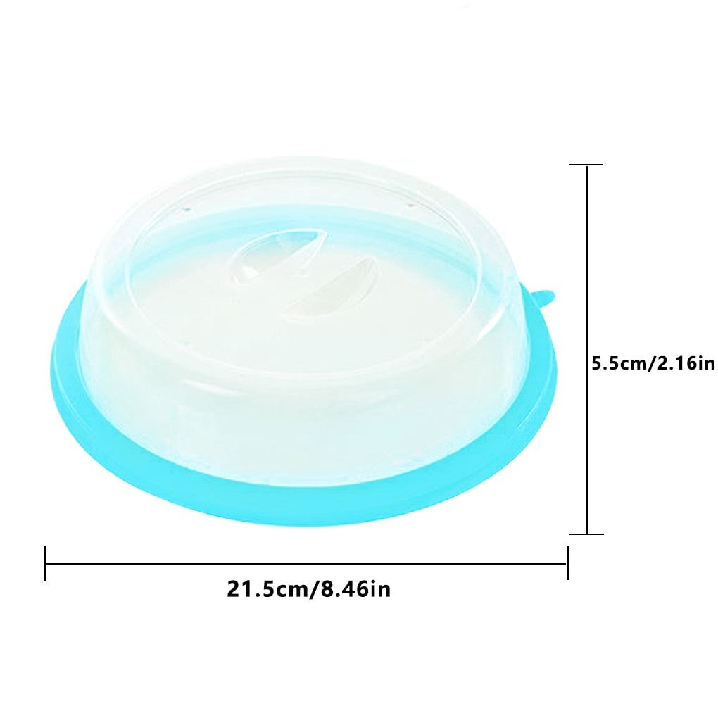 Professional Microwave Food Anti-Sputtering Cover With Handle Heat Resistant Lid