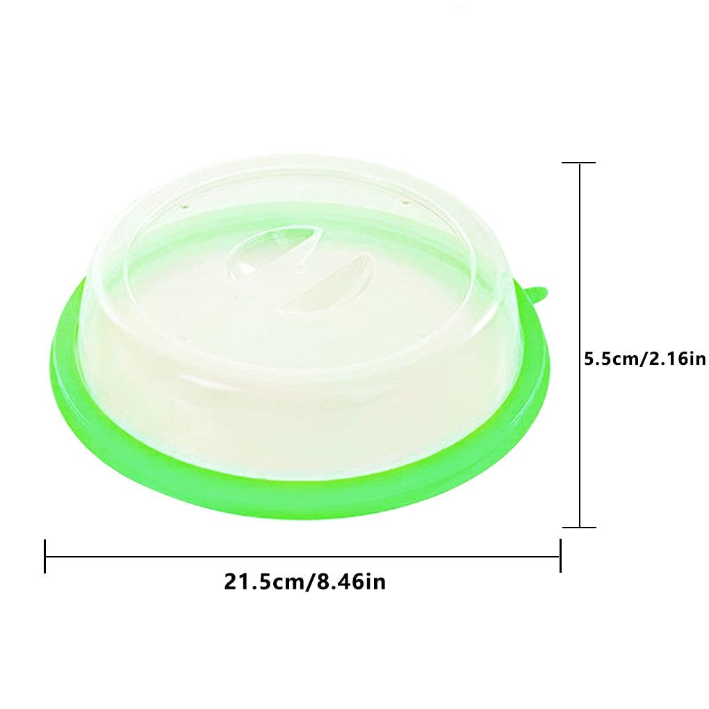 Professional Microwave Food Anti-Sputtering Cover With Handle Heat Resistant Lid