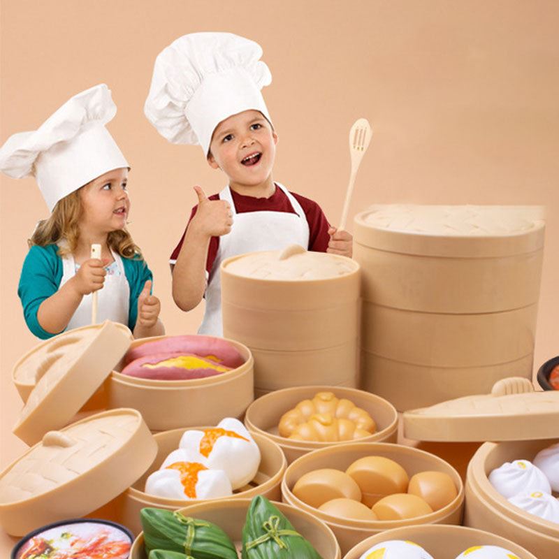 Pretend Cook Play Kitchen Toys Breakfast Children Mini Kitchen Simulation  Utens