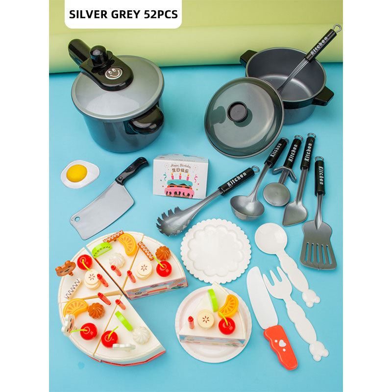 Pretend Cook Play Kitchen Toys Breakfast Children Mini Kitchen Simulation  Utens
