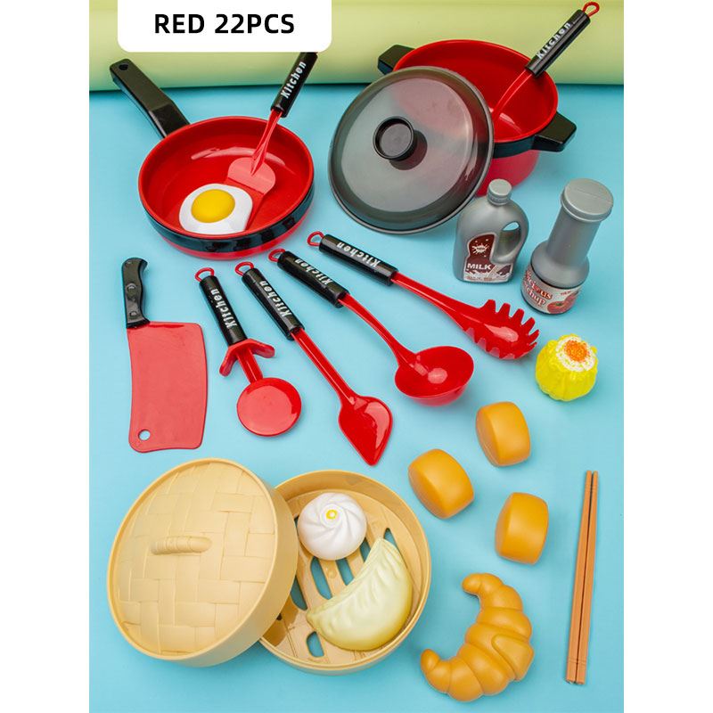 Pretend Cook Play Kitchen Toys Breakfast Children Mini Kitchen Simulation  Utens