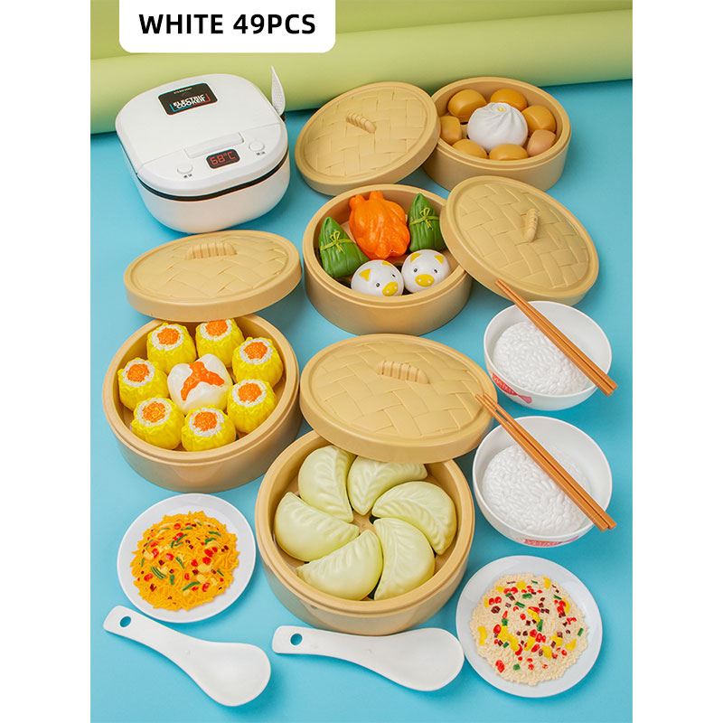 Pretend Cook Play Kitchen Toys Breakfast Children Mini Kitchen Simulation  Utens