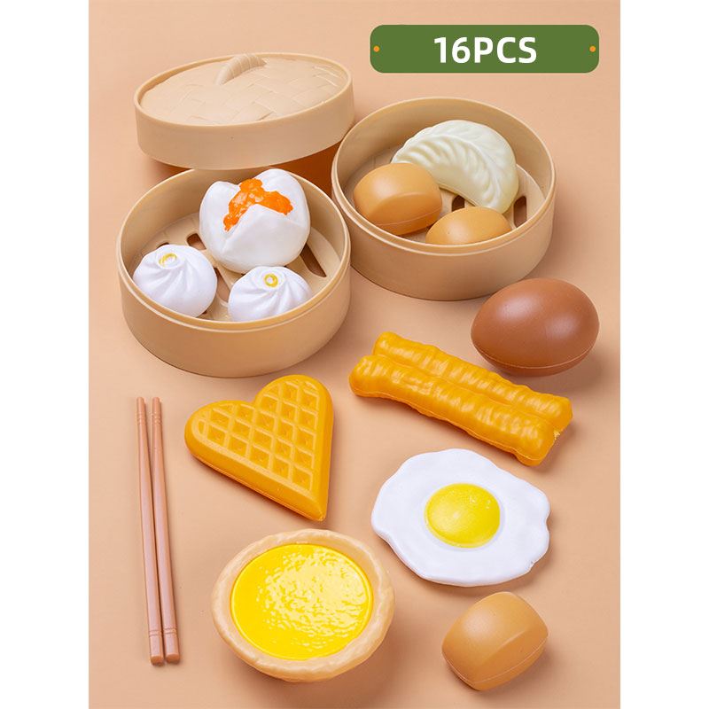 Pretend Cook Play Kitchen Toys Breakfast Children Mini Kitchen Simulation  Utens