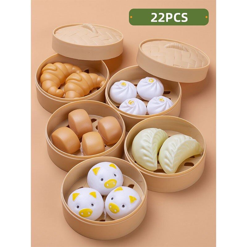 Pretend Cook Play Kitchen Toys Breakfast Children Mini Kitchen Simulation  Utens