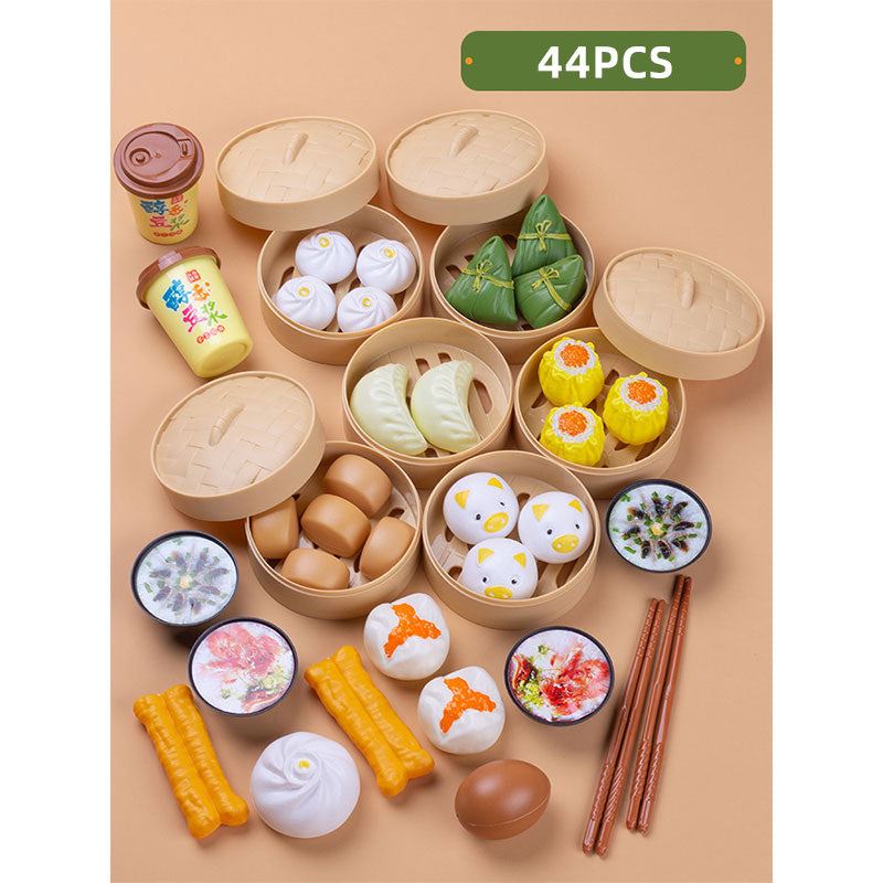 Pretend Cook Play Kitchen Toys Breakfast Children Mini Kitchen Simulation  Utens