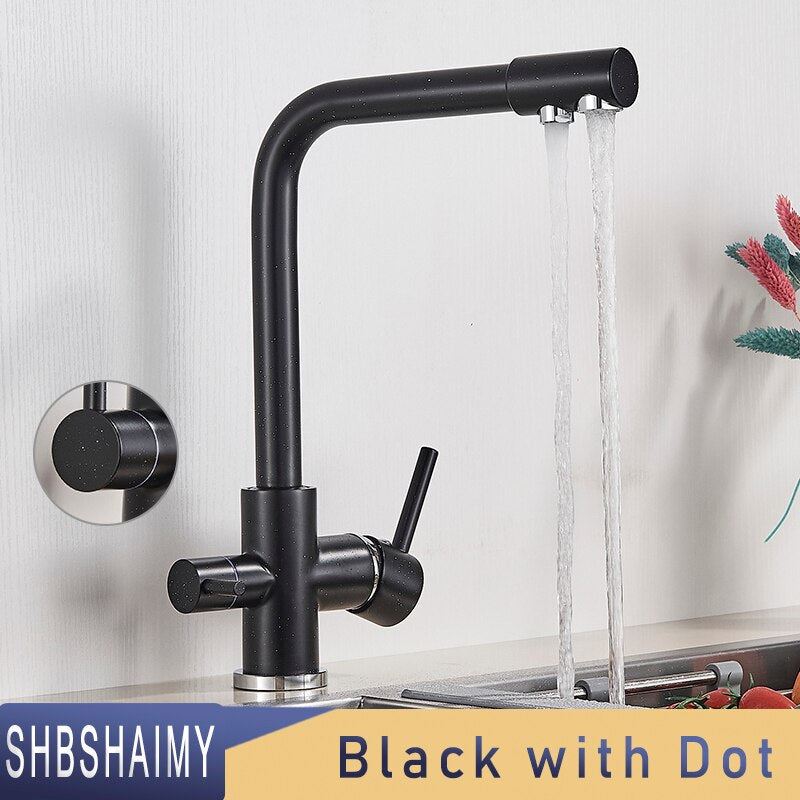 SHBSHAIMY Filter Kitchen Faucet Chrome Drinking Pure Water Kitchen Tap Deck Moun