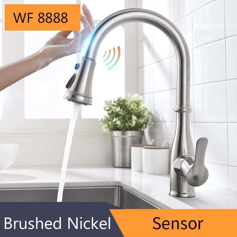 Smart Touch Kitchen Faucets Crane For Sensor Kitchen Water Tap Sink Mixer Rotate