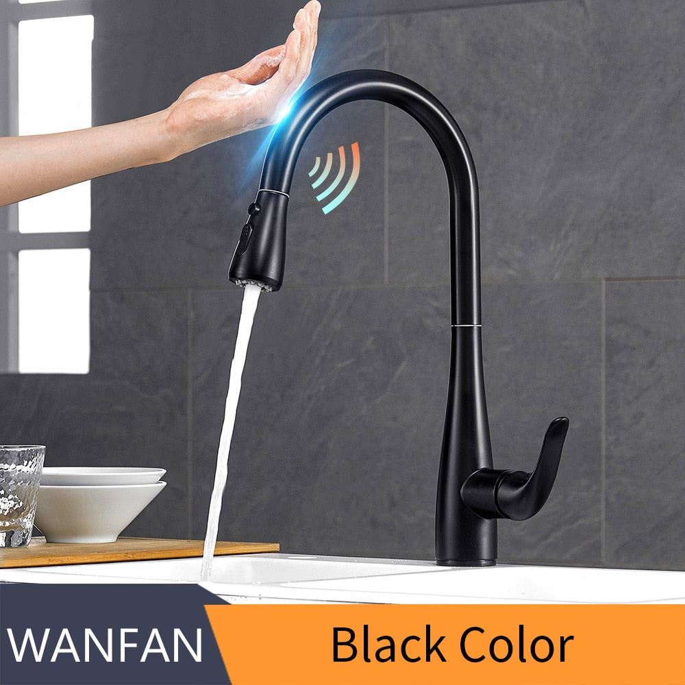 Smart Touch Kitchen Faucets Crane For Sensor Kitchen Water Tap Sink Mixer Rotate