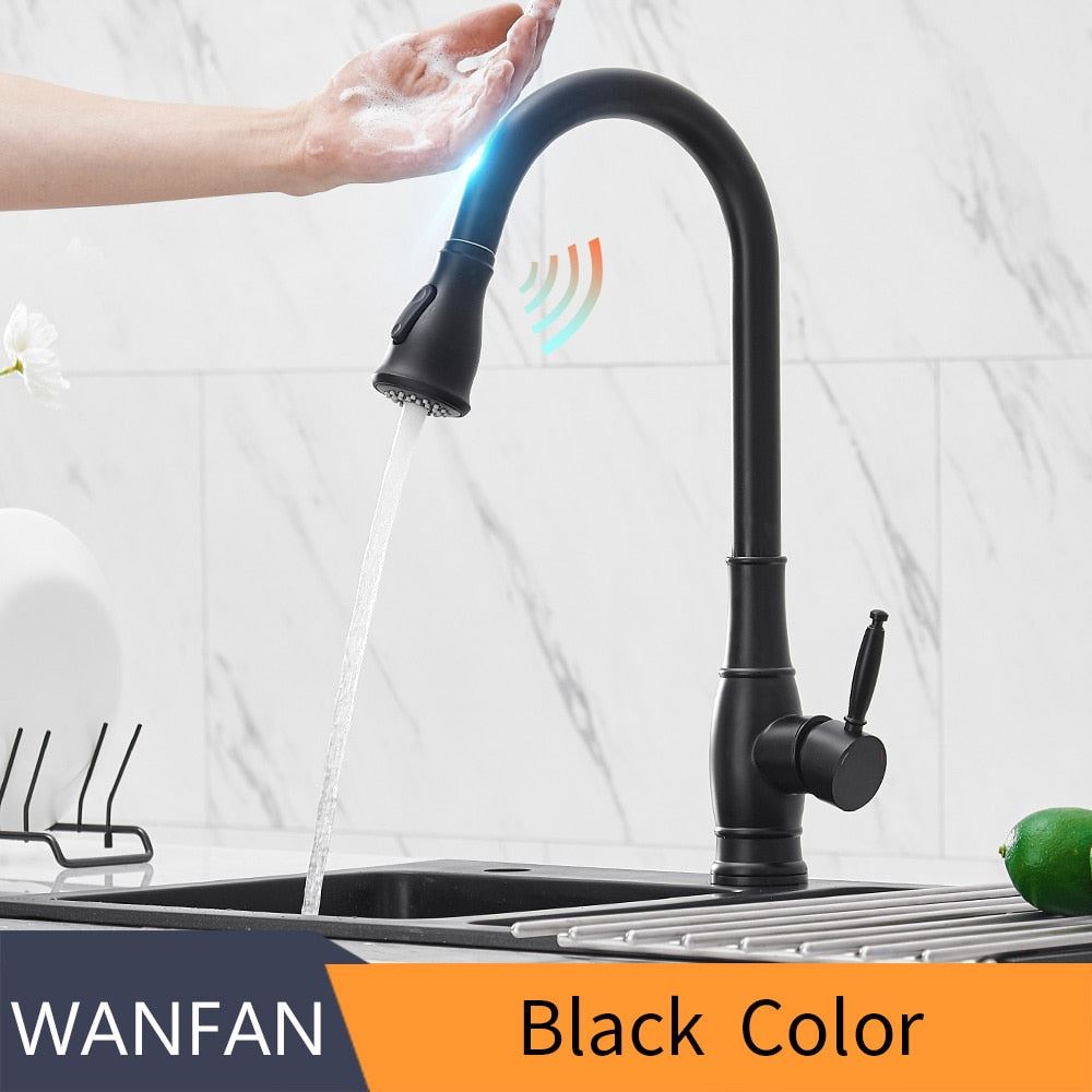 Smart Touch Kitchen Faucets Crane For Sensor Kitchen Water Tap Sink Mixer Rotate