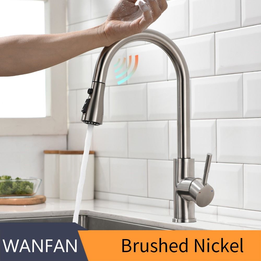 Smart Touch Kitchen Faucets Crane For Sensor Kitchen Water Tap Sink Mixer Rotate