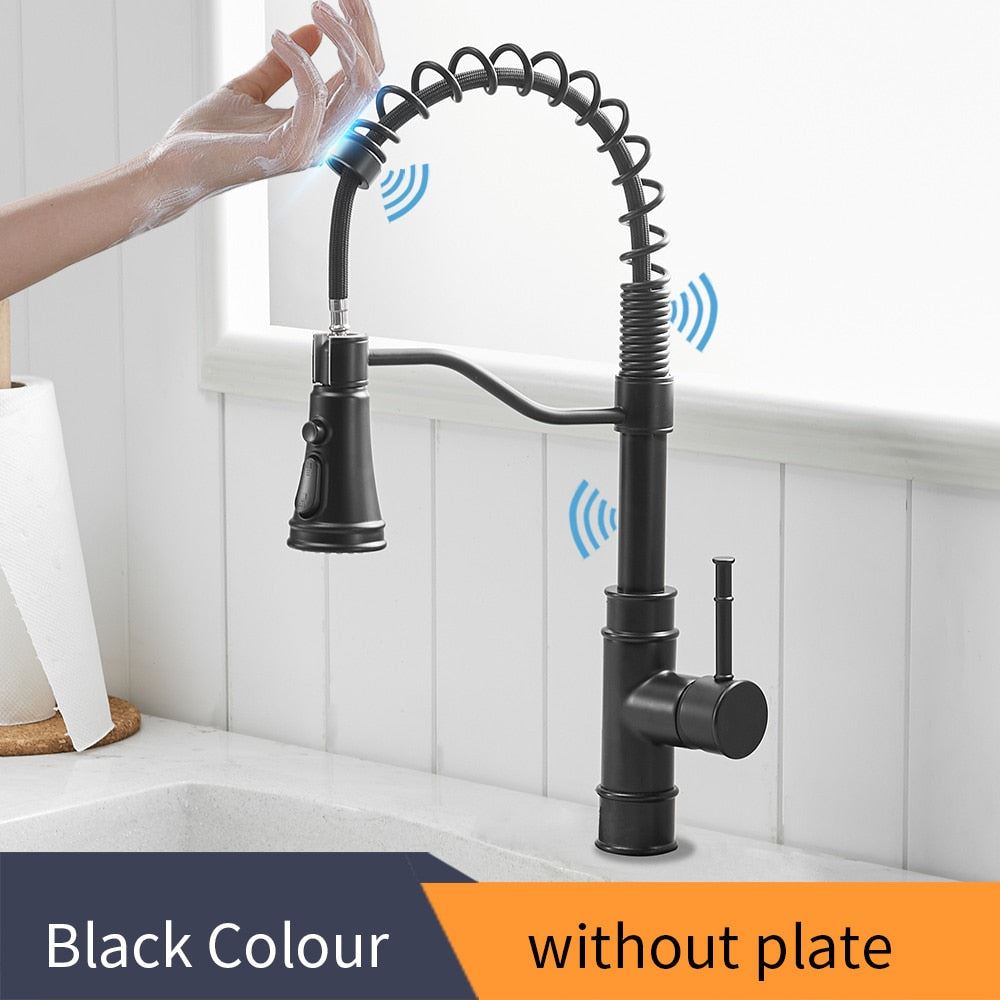 Smart Touch Kitchen Faucets Crane For Sensor Kitchen Water Tap Sink Mixer Rotate