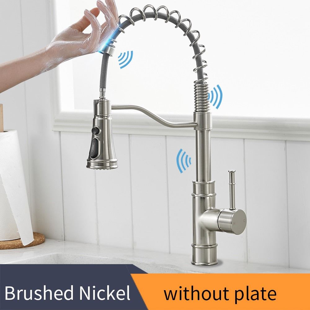 Smart Touch Kitchen Faucets Crane For Sensor Kitchen Water Tap Sink Mixer Rotate