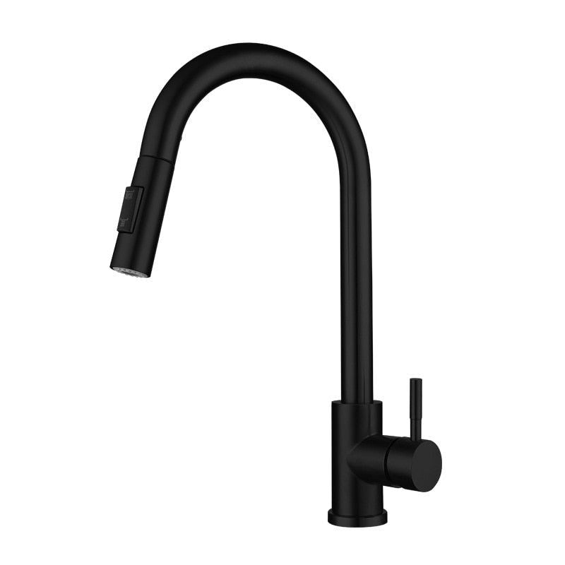 Kitchen Faucet Single Hole Pulls Out The Spout Kitchen Sink Mixer Faucet Sprayer