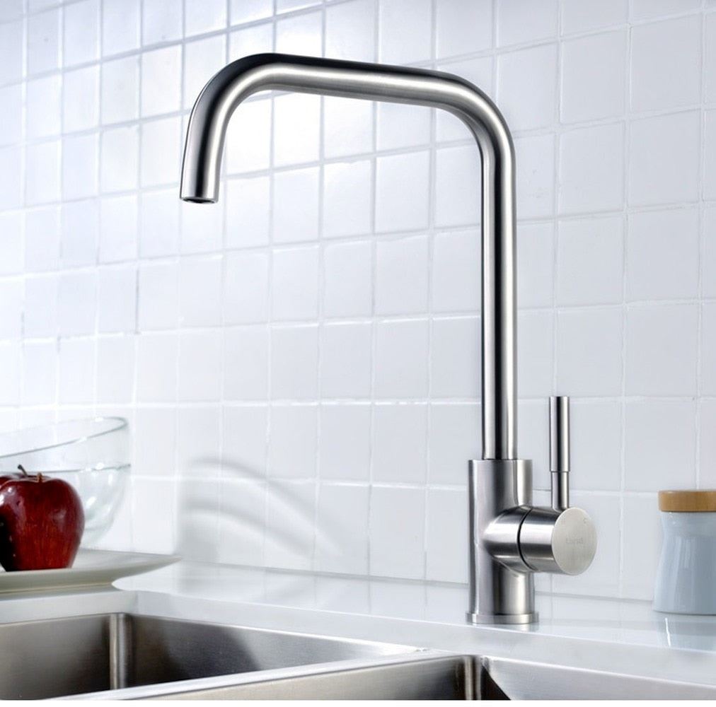 Kitchen Faucet Black Sink Faucet Kitchen Hot and Cold Faucet 360 Degree Swivel F