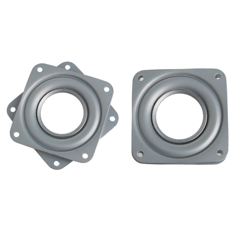 Square Bearing Swivel Plate Lazy Susan Turntable 3"/4"/6" TV Rack Desk Tool