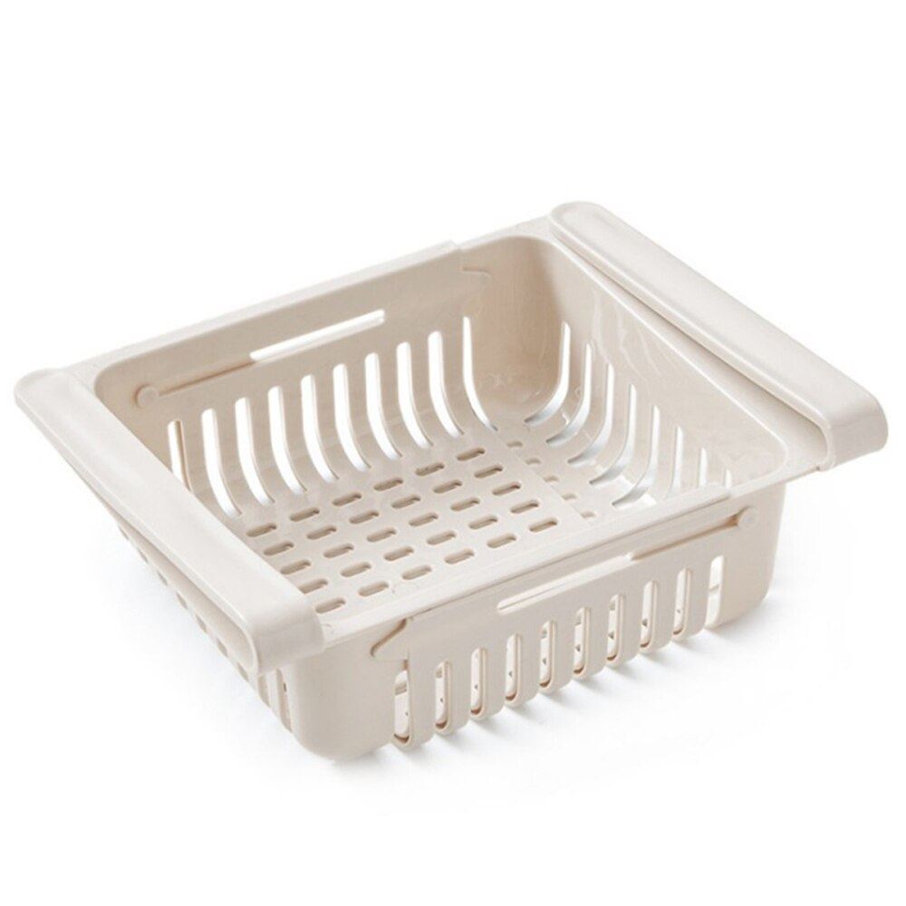 Fridge Organizer Storage Organizer Fridge Food Storage Shelf Adjustable Pull-Out